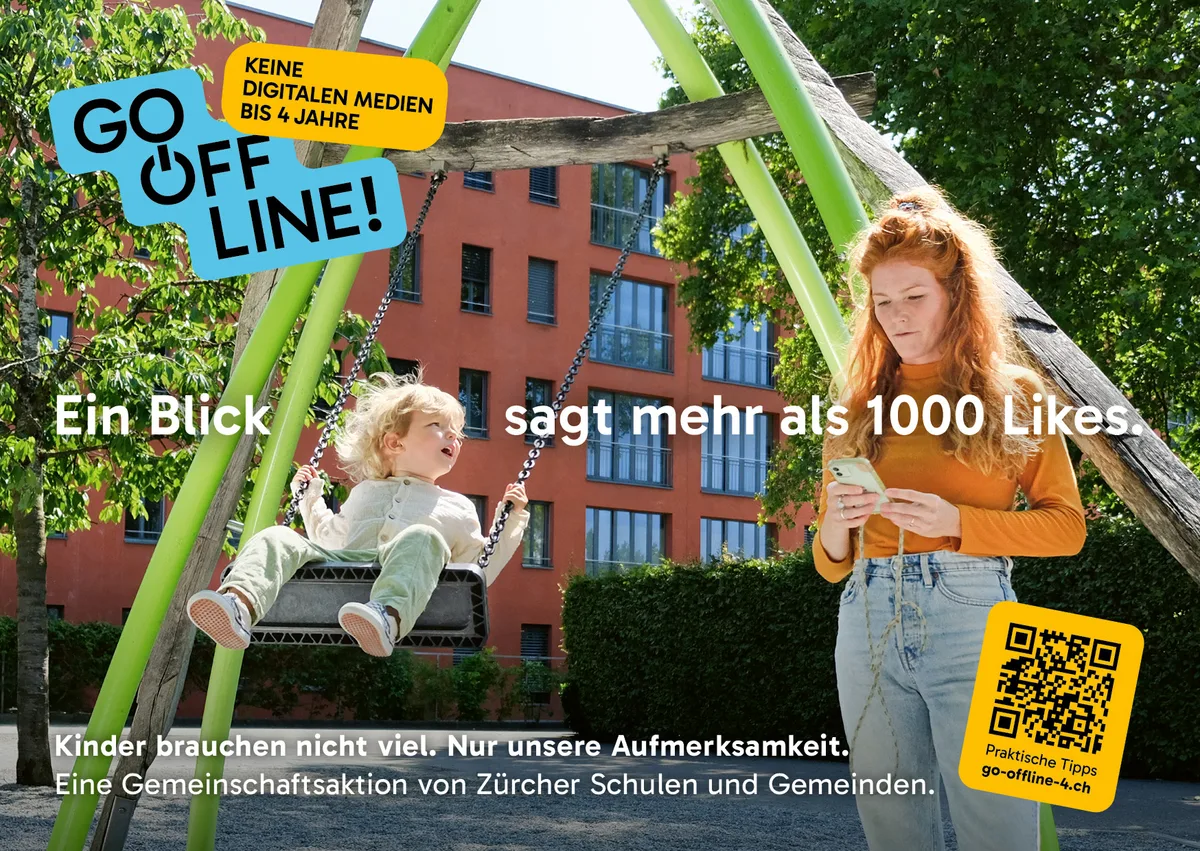 Schuldgefühle seien kein guter Antrieb, um etwas besser machen zu wollen. Bilder zur Kampagne «Go offline!» der Schulen im Bezirk Uster.